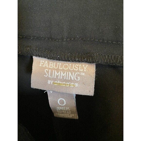 Chicos Black work pants. Chicos Size 0 = S/4 - Picture 3 of 4